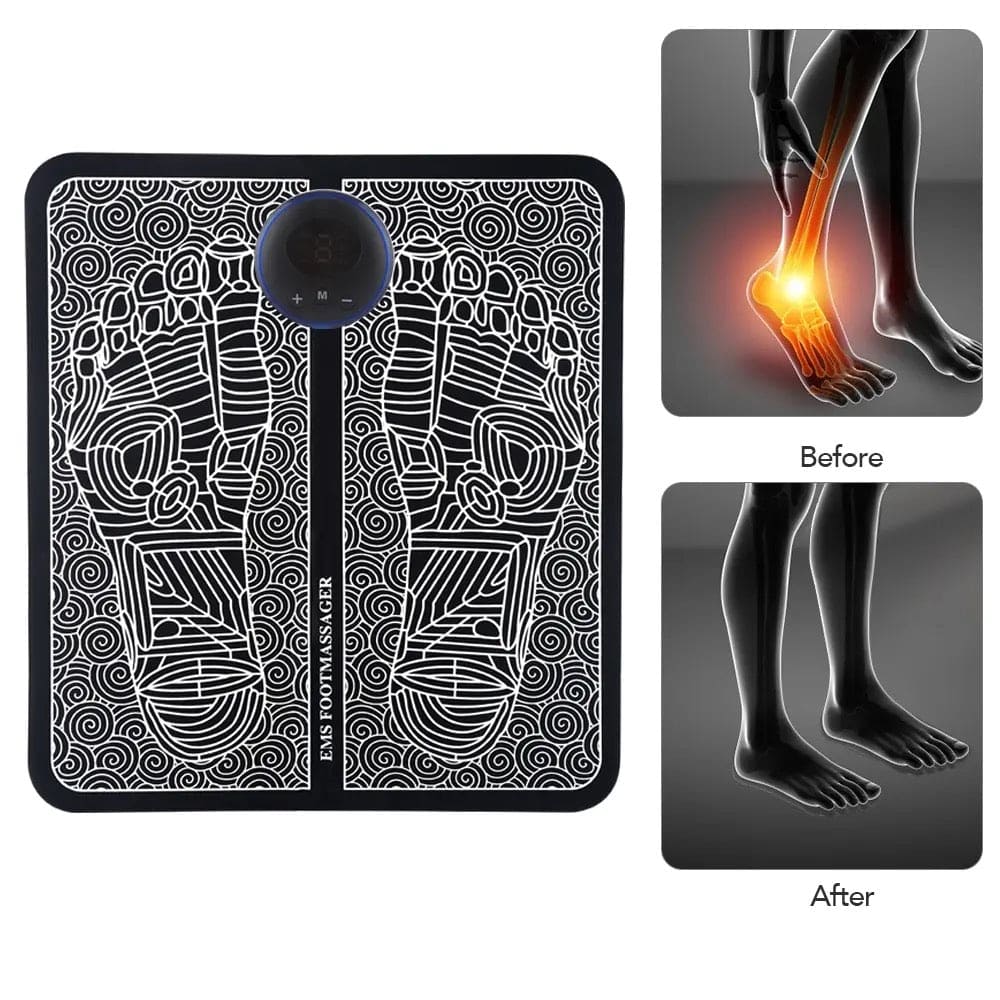 Electric EMS Foot Massager, Foldable Electric Foot Massage Mat, Acupressure Mat, Muscle Stimulation Foot Massager, Physiotherapy Foot Massager Pad, Leg Detox Spa Mat Electric EMS Foot Massager, Foldable Electric Foot Massage Mat, Acupressure Mat, Muscle Stimulation Foot Massager, Physiotherapy Foot Massager Pad, Leg Detox Spa Mat